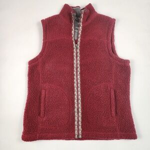 L.L. Bean‎ Women's Vest Jacket Size M Dark Red/Maroon (Z1)